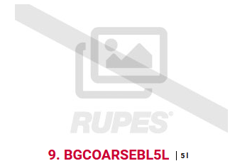 PÂTE ABRASIVE UNIVERSELLE COARSE 5L GAMME MILLE BLACK LINE - 9.BGCOARSEBL5L