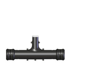 SHUNT RÉDUIT EN PE Ø75 - 38/50 - 75MM - 9GT03025/C