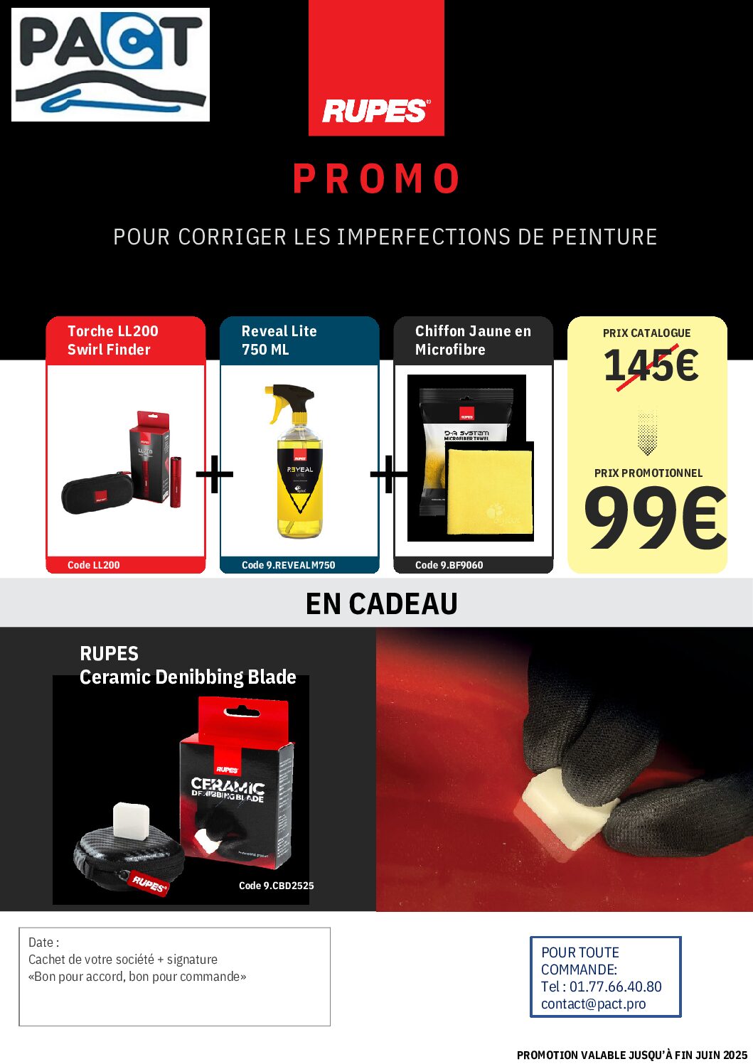 PROMOTION : CORRIGER LES IMPERFECTIONS DE PEINTURE