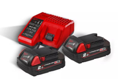 SUPPORT + CHARGEUR + 2 BATTERIES 4 AH - PFRKSCB4M