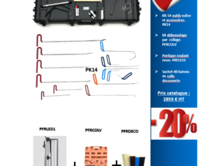 KIT DÉBOSSELAGE SANS PEINTURE PROFESSIONNEL - DÉCOUVERTE